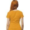 Yoga Se Hoga! Yellow Round Neck Cotton Half Sleeved Women T-Shirt with Printed Graphics - Image 5